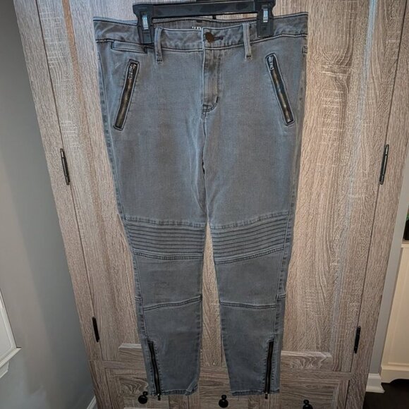*3 FOR $9* A.N.A. A New Approach Moto Zipper Ankle Skinny Jeggings Jeans Pants 8 - Picture 1 of 5